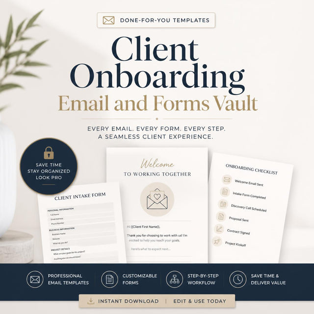 Client Onboarding Email and Forms Vault